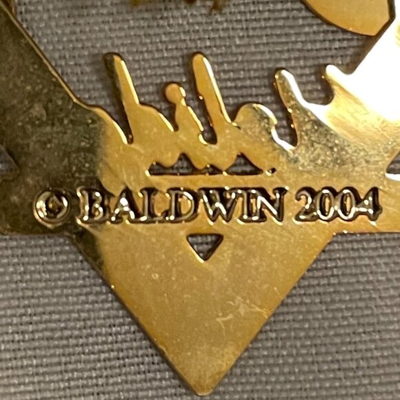 CLASSIC CANDLES 77133.010 2004 Baldwin Brass 24K Finished Brass Ornament VTG - Picture 7 of 9